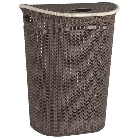 Корзина для белья LA-150 евровязка 52л 40х36х60см коричневый