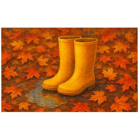 Коврик резина K-602-354 принт 75х45х0,4 Сапожки