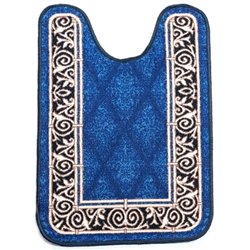 Коврик Таба туалетник 57х80 синий кант 