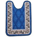 Коврик Таба туалетник 57х80 синий кант 