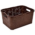 Кошик Ажур 18л без кришки ПБ-584 коричневий