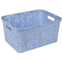 Корзина Ажур 18л без крышки ПБ-584 голубой