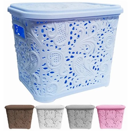 Кошик Ажур 3,5л з кришкою ПБ-873  20х15х16,5см