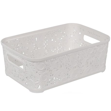 Корзина Ажур  4,7л без крышки ПБ-430 белый