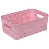 Корзина Ажур  4,7л без крышки ПБ-430 розовый