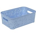 Корзина Ажур  4,7л без крышки ПБ-430 голубой
