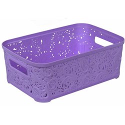 Корзина Ажур  4,7л без крышки ПБ-430 фиолетовый