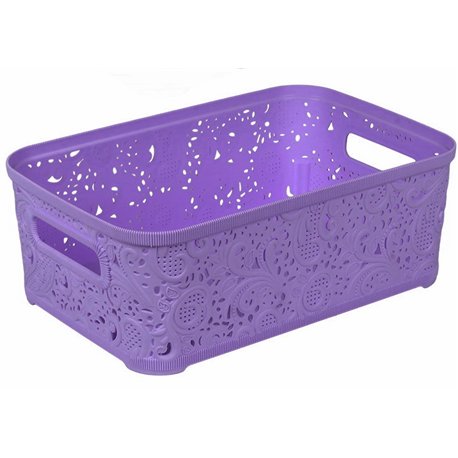 Кошик Ажур 4,7л без кришки ПБ-430 фіолетовий