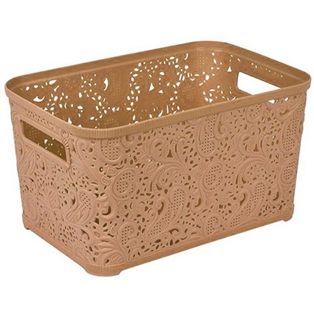 Кошик Ажур 7,5л без кришки ПБ-423 бежевий