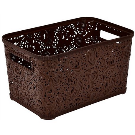 Кошик Ажур 7,5л без кришки ПБ-423 коричневий