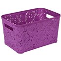 Кошик Ажур 7,5л без кришки ПБ-423 фіолетовий