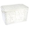 Корзина Ажур  7,5л с крышкой ПБ-416 белый