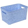 Корзина Ажур 12л без крышки ПБ-577 голубой