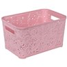 Кошик Ажур 12л без кришки ПБ-577 рожевий
