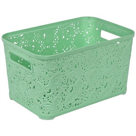Корзина Ажур 12л без крышки ПБ-577 салатовый