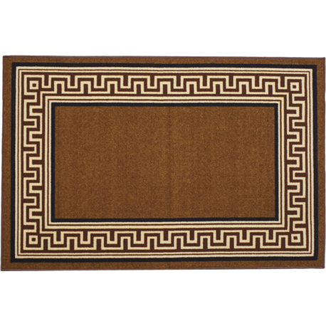 Коврик Таба 57х90 коричневый кант