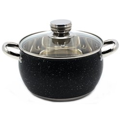Кастрюля 1394 мрамор 1,7л 16см