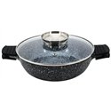 Сковорода 1460 казан Styleberg мрамор 2,7л 24см с крышкой в коробке 