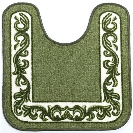 Килимок Таба туалетнік 57х60 оливковий кант