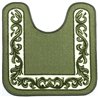 Коврик Таба туалетник 57х60 оливковый кант 