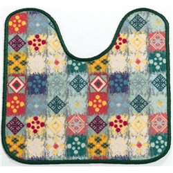 Килимок Таба туалетнік 57х60 зелений орнамент