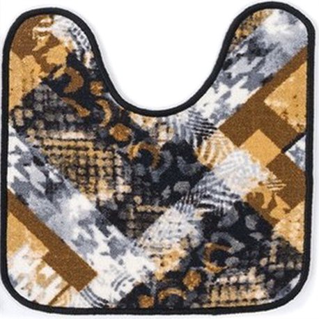 Килимок Таба туалетнік 57х60 бежево-коричневий паркет