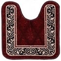 Коврик Таба туалетник 57х60 бордовый кант 