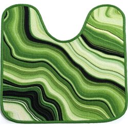 Килимок Таба туалетнік 57х60 зелений+чорний малахіт