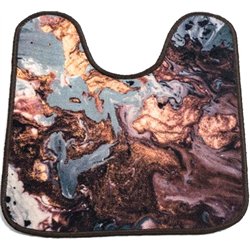 Коврик Таба туалетник 57х60 черный мрамор