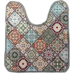 Килимок Таба туалетнік 57х60 орнамент плитка по діагоналі