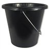 Ведро 10л ПГ-2054 2-й сорт с металлической ручкой черное
