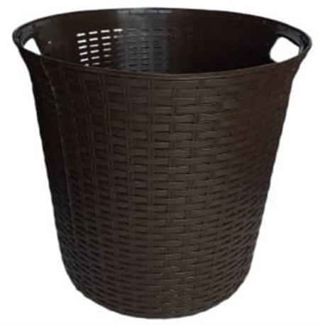 Кошик круглий ротанг 30л без кришки ПГ-1005 коричневий
