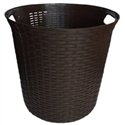 Корзина для белья ПГ-1005 Ротанг 30л круглая без крышки коричневый