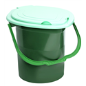 Ведро-туалет Макси усиленное зеленый 