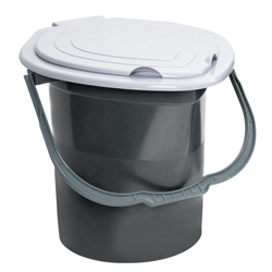 Ведро-туалет Макси усиленное серый