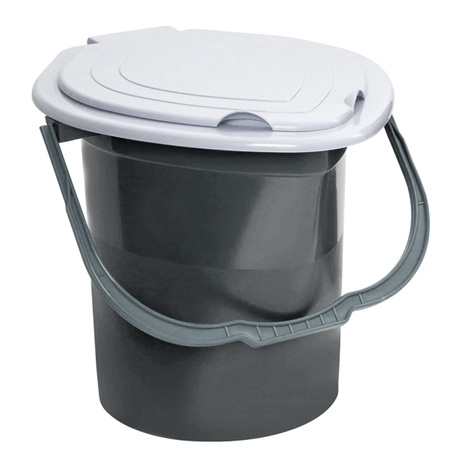 Ведро-туалет Макси усиленное серый