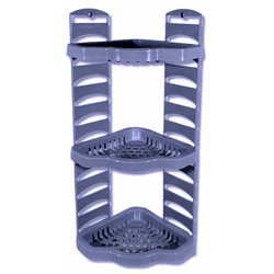 Полка Гарант кутова 3-яр ПГ-3003 сизий