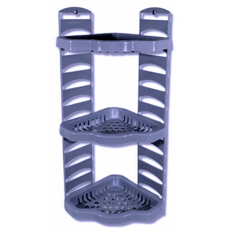 Полка Гарант кутова 3-яр ПГ-3003 сизий