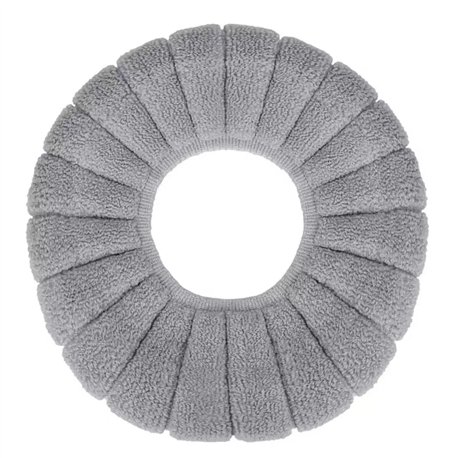 Накладка чехол на унитаз 0851 тканевая махра однотонная