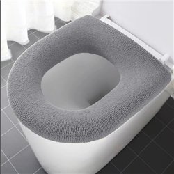 Накладка чехол на унитаз 0852 тканевая махра Ecoco