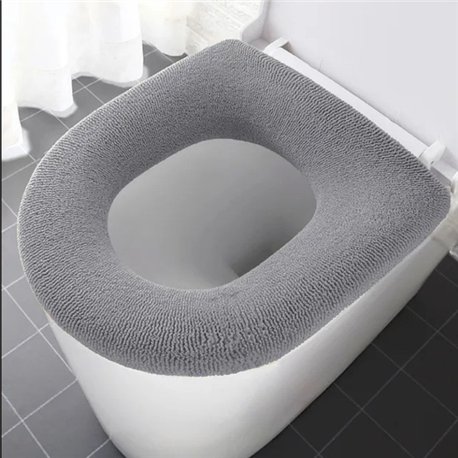 Накладка чехол на унитаз 0852 тканевая махра Ecoco