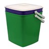 Відро 12л Гор для сміття кольорове з білою кришкою