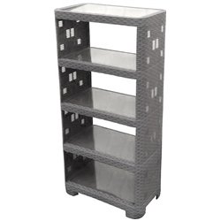 Етажерка ротанг 5 ярусів ПГ-8005 графіт