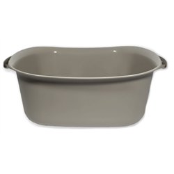 Таз квадратный 15л ПГ-1016 с ручками графит