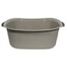 Таз квадратный 15л ПГ-1016 с ручками графит