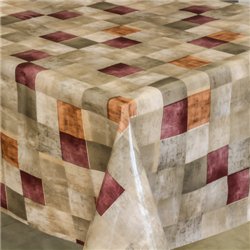 Клеенка 1,40*20м рулон ПВХ 3-х шаровая на нетканой основе 82029A