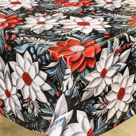 Клейонка 1,40*20м рулон фотодрук 3-х шарова 246A