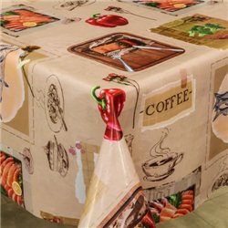 Клейонка 1,40*20м рулон фотодрук 3-х шарова 285A