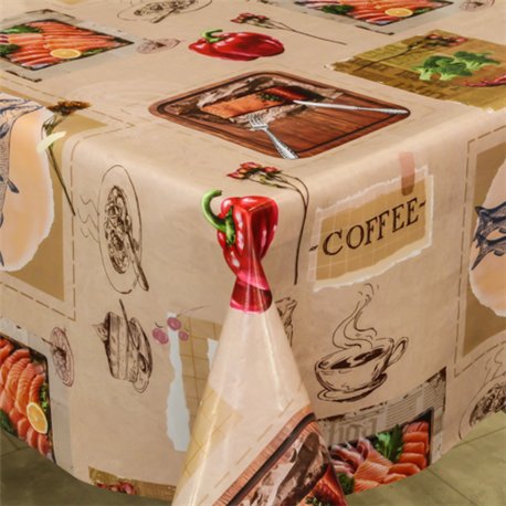 Клейонка 1,40*20м рулон фотодрук 3-х шарова 285A