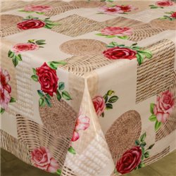 Клейонка 1,40*20м рулон фотодрук 3-х шарова 364A